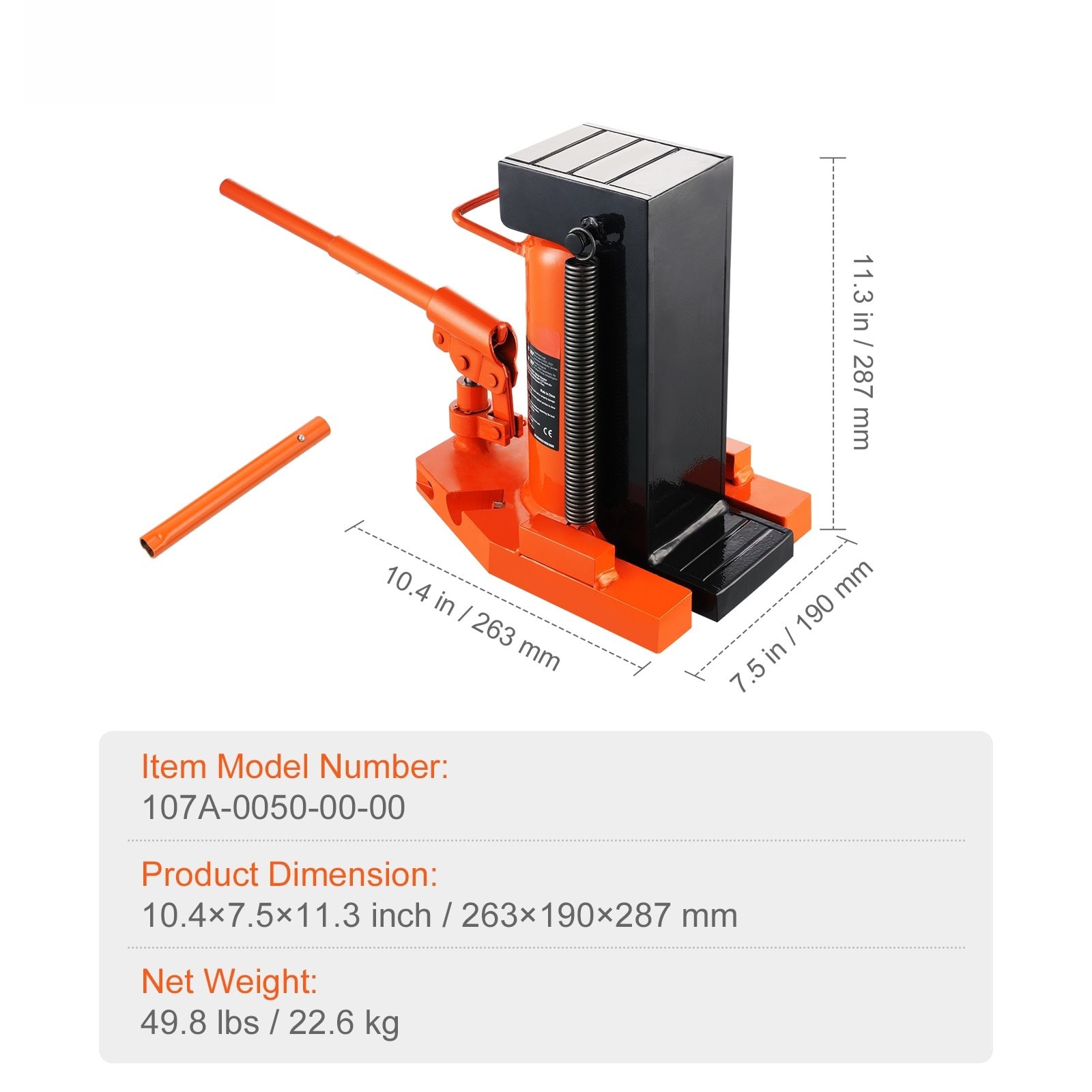 Hydraulic Toe Jack 5 Ton Capacity Claw Jack For Machinery Lifts_voghion.com